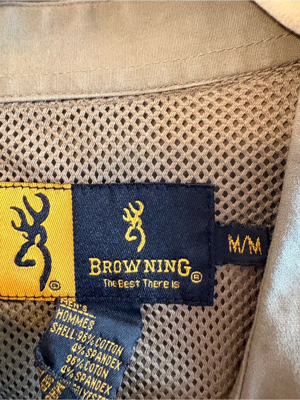 Browning Men's Button-Down Hunting/ Shooting Shirt in Olive Green - Picture 3 of 12